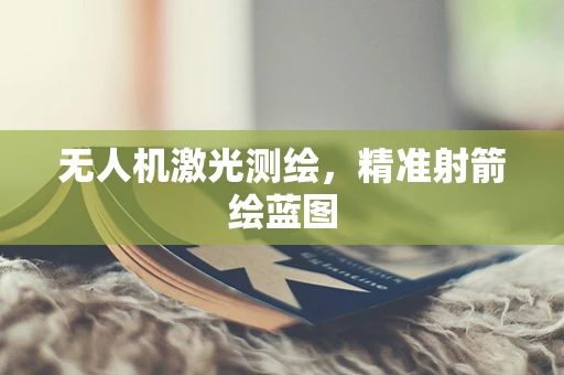 无人机激光测绘，精准射箭绘蓝图