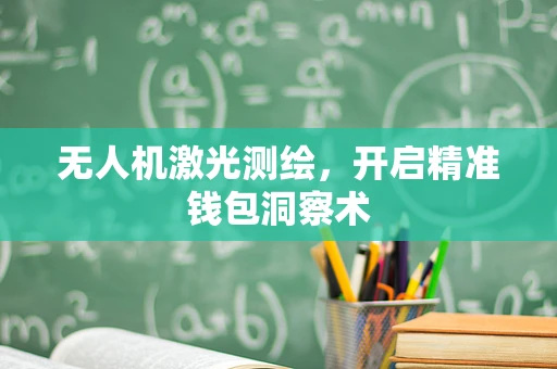 无人机激光测绘，开启精准钱包洞察术