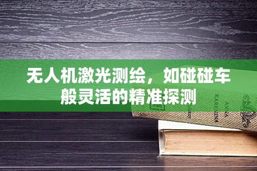 无人机激光测绘，如碰碰车般灵活的精准探测