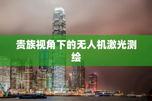 贵族视角下的无人机激光测绘