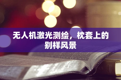 无人机激光测绘，枕套上的别样风景