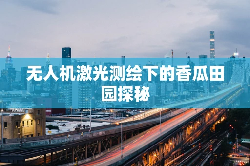 无人机激光测绘下的香瓜田园探秘
