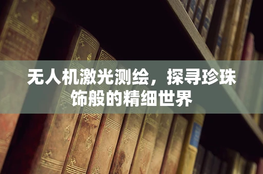 无人机激光测绘，探寻珍珠饰般的精细世界