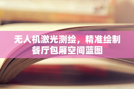 无人机激光测绘，精准绘制餐厅包厢空间蓝图