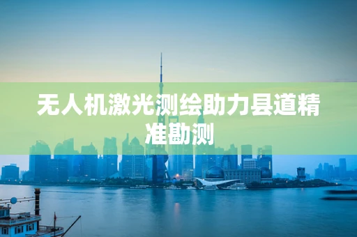 无人机激光测绘助力县道精准勘测