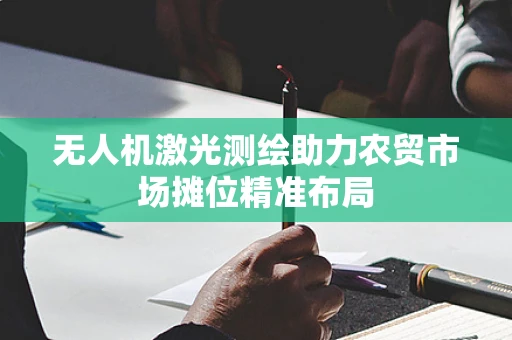 无人机激光测绘助力农贸市场摊位精准布局