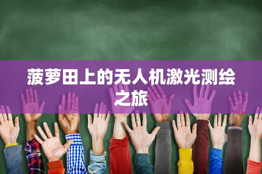菠萝田上的无人机激光测绘之旅