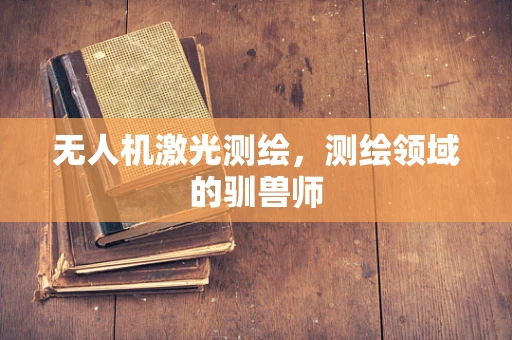 无人机激光测绘，测绘领域的驯兽师
