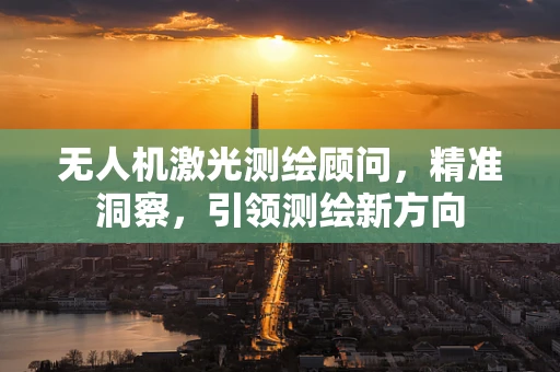 无人机激光测绘顾问，精准洞察，引领测绘新方向