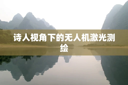 诗人视角下的无人机激光测绘