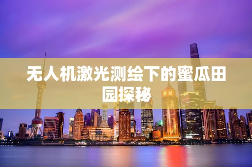 无人机激光测绘下的蜜瓜田园探秘