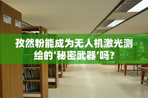 孜然粉能成为无人机激光测绘的‘秘密武器’吗？