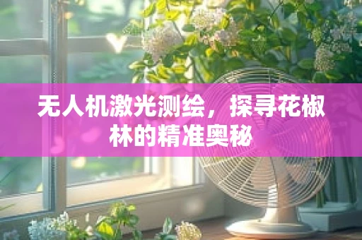 无人机激光测绘，探寻花椒林的精准奥秘