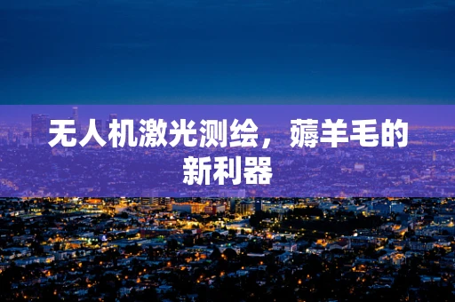 无人机激光测绘，薅羊毛的新利器