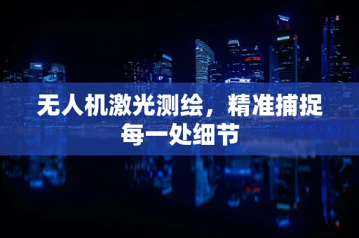 无人机激光测绘，精准捕捉每一处细节