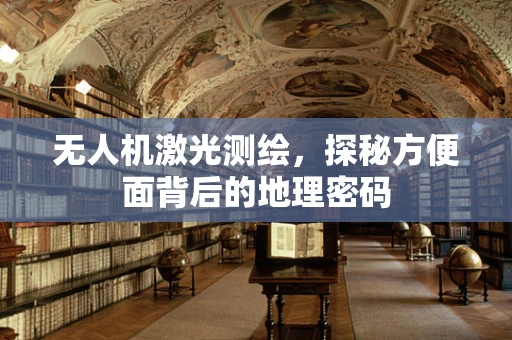无人机激光测绘，探秘方便面背后的地理密码