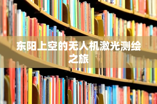 东阳上空的无人机激光测绘之旅