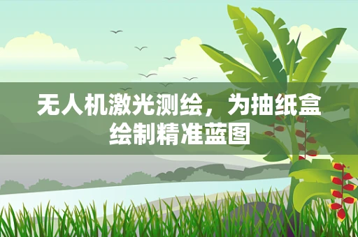 无人机激光测绘，为抽纸盒绘制精准蓝图