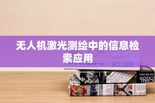 无人机激光测绘中的信息检索应用