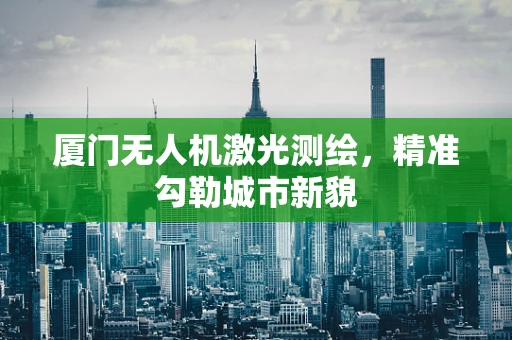 厦门无人机激光测绘，精准勾勒城市新貌