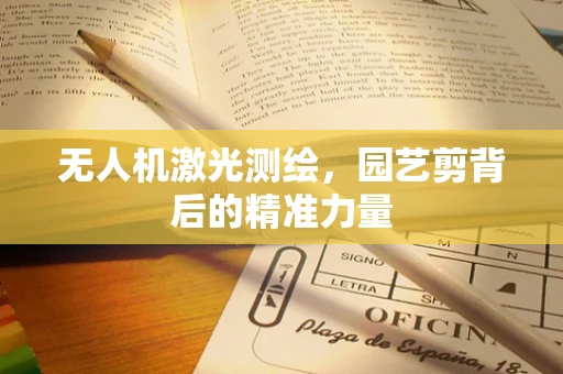 无人机激光测绘，园艺剪背后的精准力量