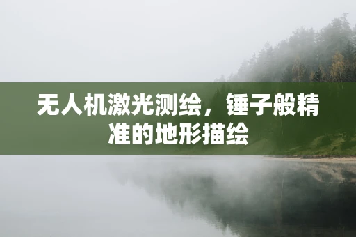 无人机激光测绘，锤子般精准的地形描绘