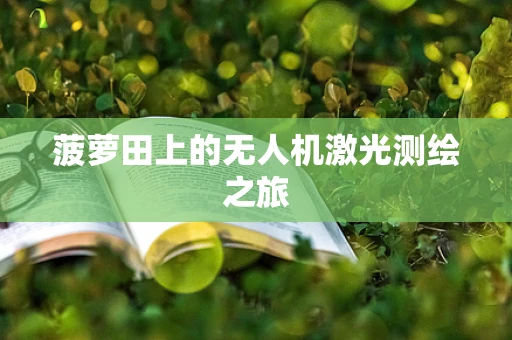 菠萝田上的无人机激光测绘之旅